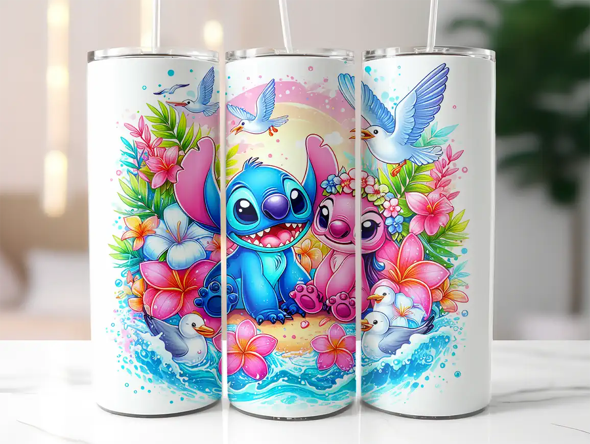 stitch-angel-v2 Tumbler - Stitch & Angel v2 - Слика 1