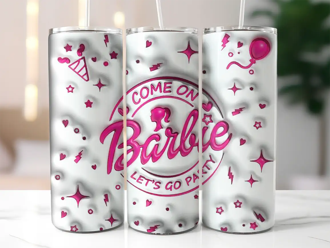 tumb-3d-come-on-barbie-lets-go-party Tumbler - 3D Come on Barbie Let's go party - Слика 1