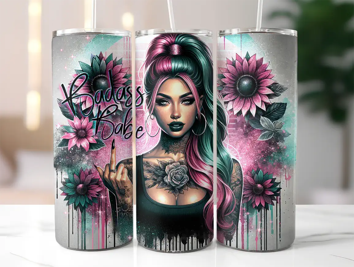 tumb-badass-babe Tumbler - Badass babe - Слика 1